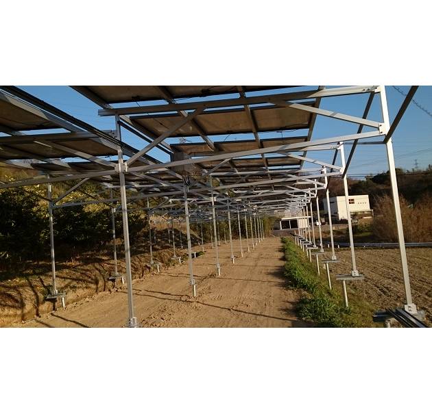 support en aluminium photovoltaïque pour hangar de ferme au japon 362 . 88 kw
